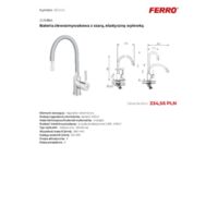 Zumba - standing sink mixer with flexible spout, silver Other resources