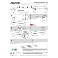 AQfelt OVALL RAFTER points LED section zwieszany Instrukcje