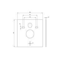 SILIA Toilet set, concealed, 6 in 1 Technical drawings