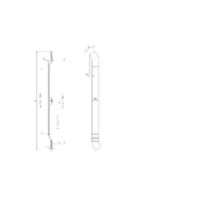 MODULAR PULL HANDLES FOR DOOR MPS31 T5 L/P Technical drawings