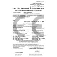 SPACE PENDANTS Certifications