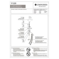 Y Y1220BL - Bidet mixer, black Instructions