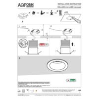 HOLLOW micro LED wpuszczany Instrukcje
