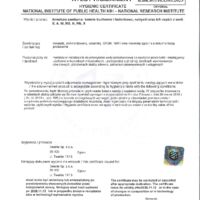 SILIA Barre de douche Certifications