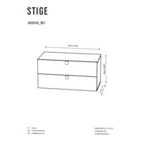 Komoda z szufladami niska Stige Instrukcje
