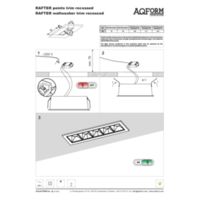 RAFTER points LED trim recessed Instructions