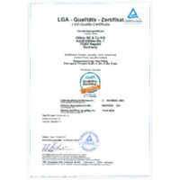 Hingeless one-piece flap fitting - Free Space 1.8 Push Certifications