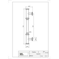 Uchwyt Dame Long M Rysunki techniczne