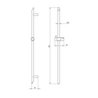 SILIA Barre de douche Dessins techniques