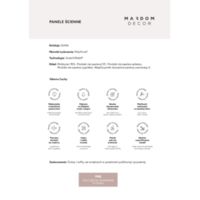 Left end of wall panel WP001L Duna Dibujos tecnicos