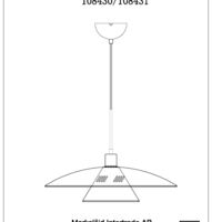 MILLINGE Pendant 1L Matt White/Black Instrukcje