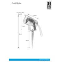 Garden24 Spot Rysunki techniczne