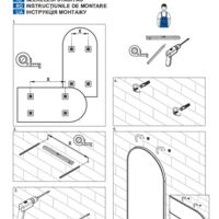 SILIA Mirror, hanging, in a frame Instructions