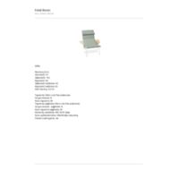 RONIN Armchair RN/F/NL Technical drawings