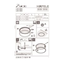 Plafon meblowy LED 2066 / LED 3066 okrągły Instrukcje