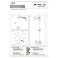 BAR DR09CR - Sliding bar, chrome Instrucciones