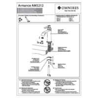 ARMANCE AM5212CR - Tall basin mixer, 26cm, chrome Instrucciones