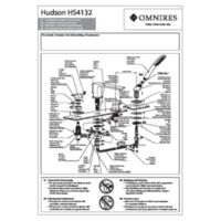 HUDSON HS4132CR - 4-hole bath mixer, chrome Instructions