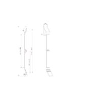 MODULAR PULL HANDLES FOR DOOR MPS31 T3 L/P Technical drawings