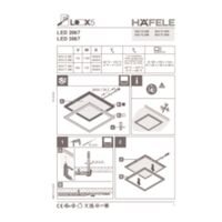 Plafon meblowy LED 2067 / LED 3067 kwadratowy Instrukcje
