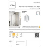 Smart Black shower enclosure, sliding door, railing Other resources