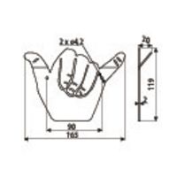 Colgador WS24 Dibujos tecnicos