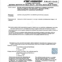 Cleaning system doormat Unimat V 17 RB Certifications