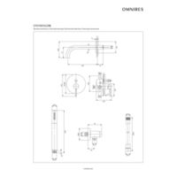 Y  |  bath system for concealed installation, brushed copper Dibujos tecnicos