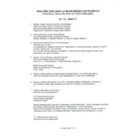 Algeo - sink standing mixer Certifications