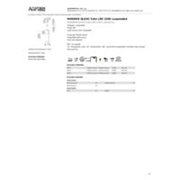 MODERN GLASS Tube LED zwieszany Katalogi