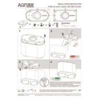 VYRO x2 round LED 230V surface Instructions