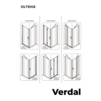 Oltens Verdal shower enclosure 80x100 cm door with a fixed wall Anleitung