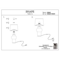 SHAPE Table 1L White/White Instrukcje