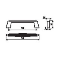 Uchwyt meblowy UU51 Rysunki techniczne
