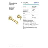 SILIA Bateria umywalkowa podtynkowa Zasoby pomocnicze