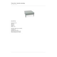 Tritos Pouf Technical drawings