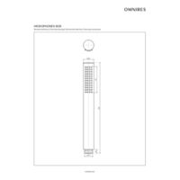 MICROPHONE  |  hand shower,  graphite Technical drawings