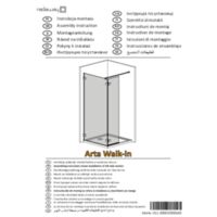 Shower enclosure Arta Walk-in Instructions