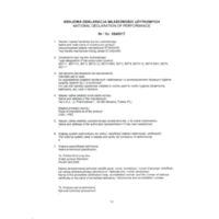 Standard Wall-mounted sink mixer Certifications