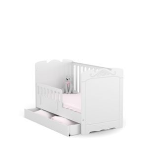 431 Łóżeczko Baby 140/70 Róża Róż Bianco Fiori