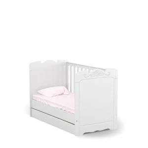 431 Łóżeczko Baby 140/70 Róża Róż Bianco Fiori