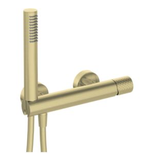 SILIA HEXA - Shower mixer, with shower set - brushed gold - BHS_R41M