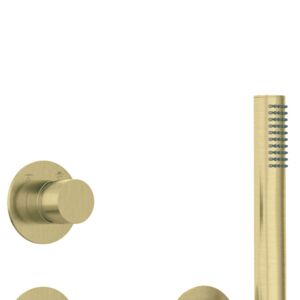 SILIA Concealed shower set, with a fixed shower head, brushed gold