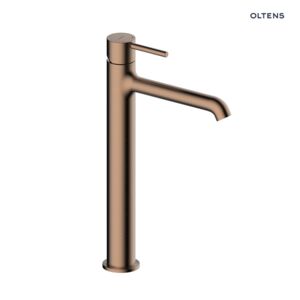 Oltens Molle Slim basin pillar mixer tap, brushed copper 32403610