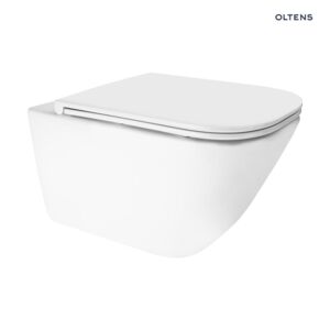 Zestaw Oltens Hadsel Stille miska WC wisząca PureRim z powłoką