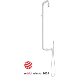 SILIA Shower column, with shower mixer, bianco