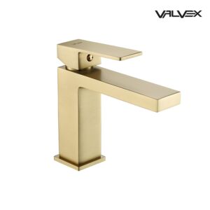 ARS Brushed Gold Washbasin mixer without pop-up drain