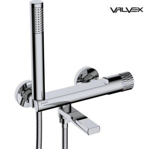 DECOR Chrome Wall mounted bath mixer