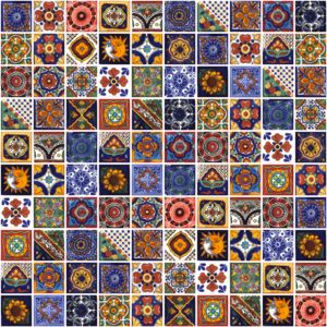 Salazar-Zestaw Patchwork płytek meksykańskich