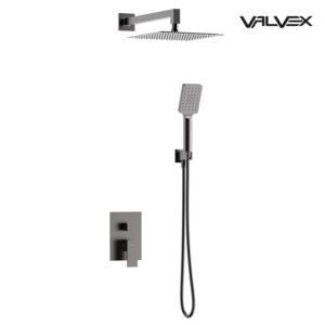 ARS Gun Metal Concealed shower set